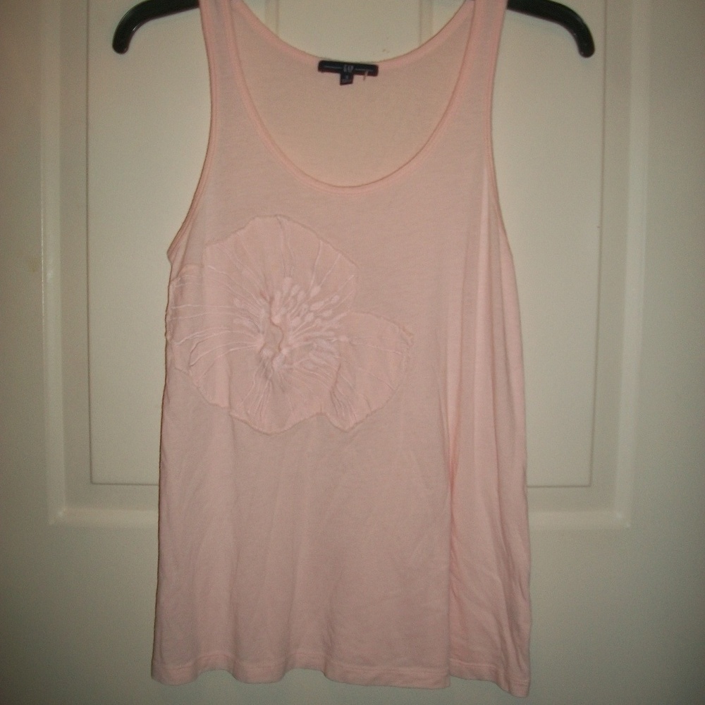 GAP pink cotton tank top size S